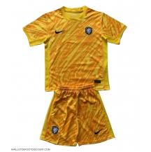 Maillot de football Réplique Pays-Bas Gardien de but Extérieur Enfant Europe 2024 Manche Courte (+ Pantalon court)