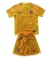 Maillot de football Réplique Pays-Bas Gardien de but Extérieur Enfant Europe 2024 Manche Courte (+ Pantalon court)