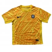 Maillot de football Réplique Pays-Bas Gardien de but Extérieur Europe 2024 Manche Courte