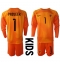 Maillot de football Réplique Pays-Bas Remko Pasveer #1 Gardien de but Extérieur Enfant Mondial 2022 Manche Longue (+ Pantalon court)