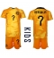 Maillot de football Réplique Pays-Bas Steven Bergwijn #7 Domicile Enfant Mondial 2022 Manche Courte (+ Pantalon court)