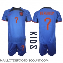 Maillot de football Réplique Pays-Bas Steven Bergwijn #7 Extérieur Enfant Mondial 2022 Manche Courte (+ Pantalon court)