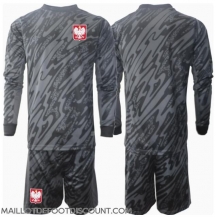 Maillot de football Réplique Pologne Gardien de but Extérieur Enfant Europe 2024 Manche Longue (+ Pantalon court)