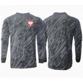 Maillot de football Réplique Pologne Gardien de but Extérieur Europe 2024 Manche Longue