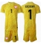 Maillot de football Réplique Pologne Wojciech Szczesny #1 Gardien de but Domicile Enfant Europe 2024 Manche Courte (+ Pantalon court)
