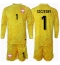 Maillot de football Réplique Pologne Wojciech Szczesny #1 Gardien de but Domicile Enfant Europe 2024 Manche Longue (+ Pantalon court)