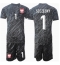 Maillot de football Réplique Pologne Wojciech Szczesny #1 Gardien de but Extérieur Enfant Europe 2024 Manche Courte (+ Pantalon court)