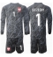 Maillot de football Réplique Pologne Wojciech Szczesny #1 Gardien de but Extérieur Enfant Europe 2024 Manche Longue (+ Pantalon court)