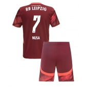 Maillot de football Réplique RB Leipzig Antonio Nusa #7 Extérieur Enfant 2024-25 Manche Courte (+ Pantalon court)