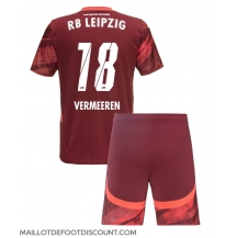 Maillot de football Réplique RB Leipzig Arthur Vermeeren #18 Extérieur Enfant 2024-25 Manche Courte (+ Pantalon court)