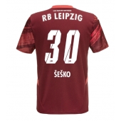 Maillot de football Réplique RB Leipzig Benjamin Sesko #30 Extérieur 2024-25 Manche Courte