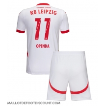 Maillot de football Réplique RB Leipzig Lois Openda #11 Domicile Enfant 2024-25 Manche Courte (+ Pantalon court)