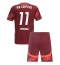 Maillot de football Réplique RB Leipzig Lois Openda #11 Extérieur Enfant 2024-25 Manche Courte (+ Pantalon court)