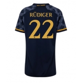 Maillot de football Réplique Real Madrid Antonio Rudiger #22 Extérieur Femme 2023-24 Manche Courte