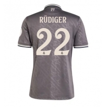 Maillot de football Réplique Real Madrid Antonio Rudiger #22 Troisième 2024-25 Manche Courte