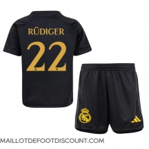 Maillot de football Réplique Real Madrid Antonio Rudiger #22 Troisième Enfant 2023-24 Manche Courte (+ Pantalon court)