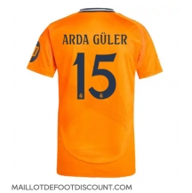 Maillot de football Réplique Real Madrid Arda Guler #15 Extérieur 2024-25 Manche Courte