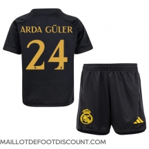 Maillot de football Réplique Real Madrid Arda Guler #24 Troisième Enfant 2023-24 Manche Courte (+ Pantalon court)