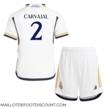 Maillot de football Réplique Real Madrid Daniel Carvajal #2 Domicile Enfant 2023-24 Manche Courte (+ Pantalon court)