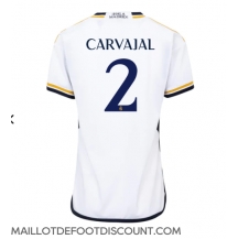 Maillot de football Réplique Real Madrid Daniel Carvajal #2 Domicile Femme 2023-24 Manche Courte