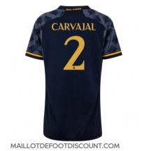 Maillot de football Réplique Real Madrid Daniel Carvajal #2 Extérieur Femme 2023-24 Manche Courte