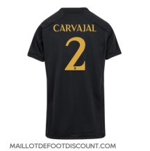 Maillot de football Réplique Real Madrid Daniel Carvajal #2 Troisième Femme 2023-24 Manche Courte