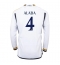 Maillot de football Réplique Real Madrid David Alaba #4 Domicile 2023-24 Manche Longue