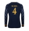 Maillot de football Réplique Real Madrid David Alaba #4 Extérieur 2023-24 Manche Longue