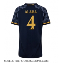 Maillot de football Réplique Real Madrid David Alaba #4 Extérieur Femme 2023-24 Manche Courte