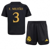 Maillot de football Réplique Real Madrid Eder Militao #3 Troisième Enfant 2023-24 Manche Courte (+ Pantalon court)