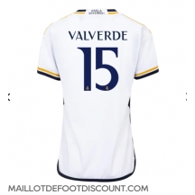 Maillot de football Réplique Real Madrid Federico Valverde #15 Domicile Femme 2023-24 Manche Courte