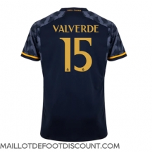 Maillot de football Réplique Real Madrid Federico Valverde #15 Extérieur 2023-24 Manche Courte