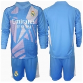 Maillot de football Réplique Real Madrid Gardien de but Domicile Enfant 2024-25 Manche Longue (+ Pantalon court)