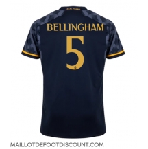 Maillot de football Réplique Real Madrid Jude Bellingham #5 Extérieur 2023-24 Manche Courte