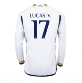 Maillot de football Réplique Real Madrid Lucas Vazquez #17 Domicile 2023-24 Manche Longue