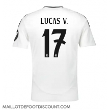 Maillot de football Réplique Real Madrid Lucas Vazquez #17 Domicile 2024-25 Manche Courte