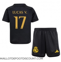Maillot de football Réplique Real Madrid Lucas Vazquez #17 Troisième Enfant 2023-24 Manche Courte (+ Pantalon court)