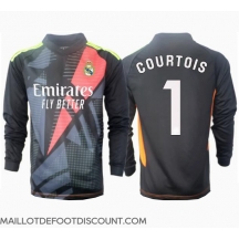Maillot de football Réplique Real Madrid Thibaut Courtois #1 Gardien de but Extérieur 2024-25 Manche Longue