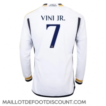 Maillot de football Réplique Real Madrid Vinicius Junior #7 Domicile 2023-24 Manche Longue