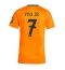 Maillot de football Réplique Real Madrid Vinicius Junior #7 Extérieur Femme 2024-25 Manche Courte