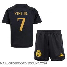 Maillot de football Réplique Real Madrid Vinicius Junior #7 Troisième Enfant 2023-24 Manche Courte (+ Pantalon court)