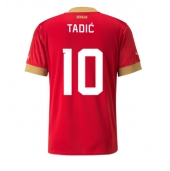 Maillot de football Réplique Serbie Dusan Tadic #10 Domicile Mondial 2022 Manche Courte