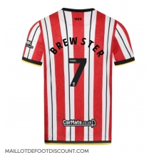 Maillot de football Réplique Sheffield United Rhian Brewster #7 Domicile 2024-25 Manche Courte