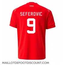 Maillot de football Réplique Suisse Haris Seferovic #9 Domicile Mondial 2022 Manche Courte
