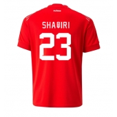 Maillot de football Réplique Suisse Xherdan Shaqiri #23 Domicile Mondial 2022 Manche Courte