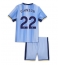 Maillot de football Réplique Tottenham Hotspur Brennan Johnson #22 Extérieur Enfant 2024-25 Manche Courte (+ Pantalon court)