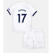 Maillot de football Réplique Tottenham Hotspur Cristian Romero #17 Domicile Enfant 2023-24 Manche Courte (+ Pantalon court)