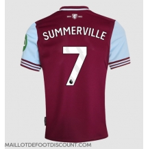Maillot de football Réplique West Ham United Crysencio Summerville #7 Domicile 2024-25 Manche Courte