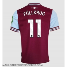 Maillot de football Réplique West Ham United Niclas Fullkrug #11 Domicile 2024-25 Manche Courte