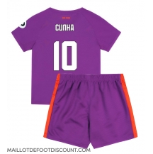 Maillot de football Réplique Wolves Matheus Cunha #10 Troisième Enfant 2024-25 Manche Courte (+ Pantalon court)